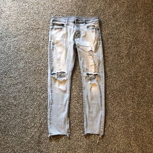 Men’s American Eagle Light Wash Destroy Jeans